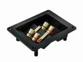 Терминал для подключения акустики Aura WTB-930P, bi-wiring, монтажный: 90х70мм, Внешний 120х93мм