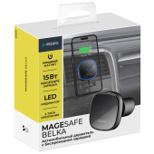 Держатель Deppa (55206) Mage Safe QI Belka серебряно-черный Держатель Deppa (55206) Mage Safe QI Belka серебряно-черный