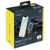 Держатель Deppa (55202) Mage Safe Sky, магнитный Держатель Deppa (55202) Mage Safe Sky, магнитный