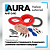 Комплект кабелей для усилителя Aura AMP-2410, 4х6мм2
