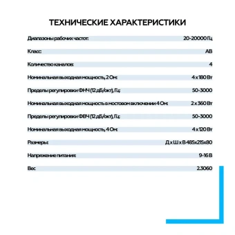 Усилитель URAL МОЛНИЯ МЛ 4.120